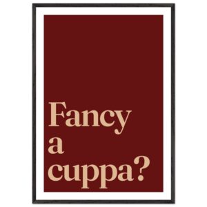 A minimalist wall art print featuring the phrase 