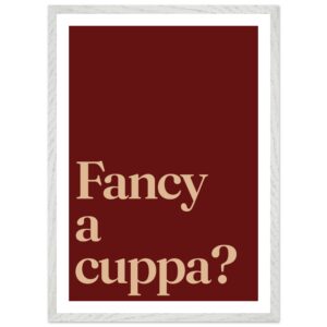 A minimalist wall art print featuring the phrase 