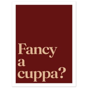 A minimalist wall art print featuring the phrase 