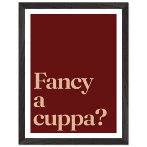 A minimalist wall art print featuring the phrase 