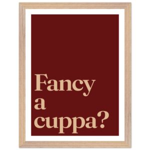 A minimalist wall art print featuring the phrase 