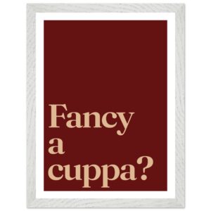 A minimalist wall art print featuring the phrase 