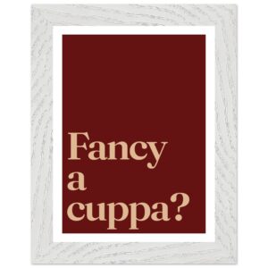 A minimalist wall art print featuring the phrase 