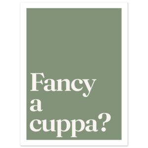 A minimalist wall art print featuring the phrase 