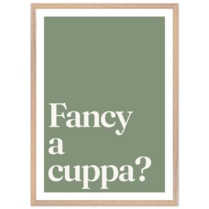 A minimalist wall art print featuring the phrase 