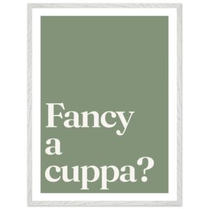 A minimalist wall art print featuring the phrase 