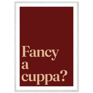 A minimalist wall art print featuring the phrase 