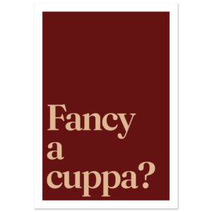 Minimalist wall art print with text 