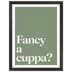 A minimalist wall art print featuring the phrase 