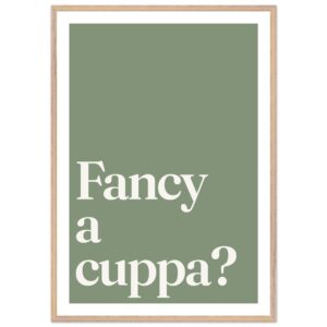 A minimalist wall art print featuring the phrase 