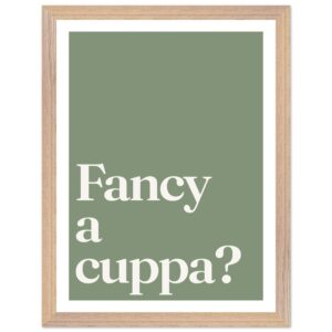 A minimalist wall art print featuring the text 