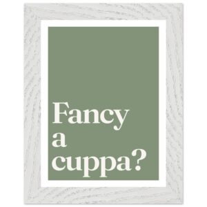 A minimalist wall art print featuring the phrase 