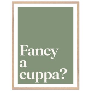 A minimalist wall art print featuring the phrase 