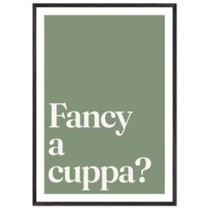 A minimalist wall art print featuring the phrase 