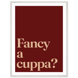 A minimalist wall art print featuring the phrase 