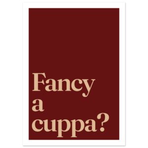 A minimalist wall art print featuring the phrase 