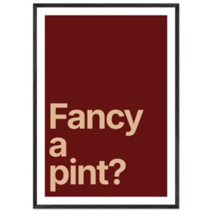 Minimalist wall art print with the text