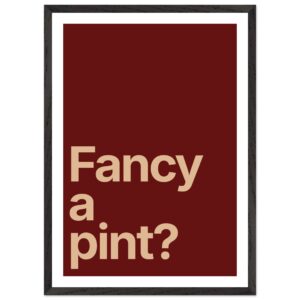 Minimalist wall art print with text