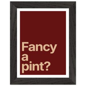 Minimalist wall art print with the text