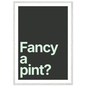 Minimalist wall art print with text