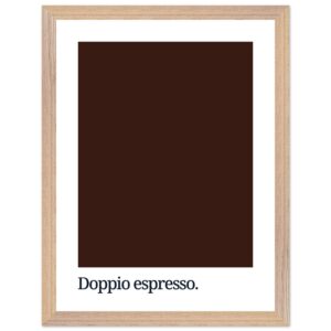 A dark brown color swatch with the text