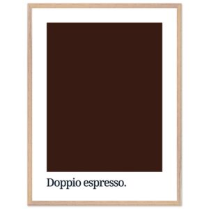 A dark brown color swatch with the text